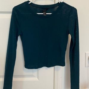 Long sleeve crop top